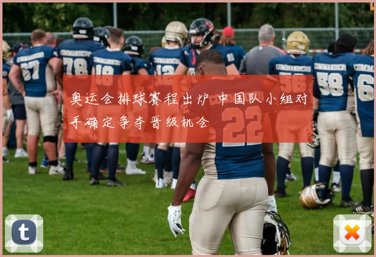 奥运会排球赛程出炉 中国队小组对手确定争夺晋级机会